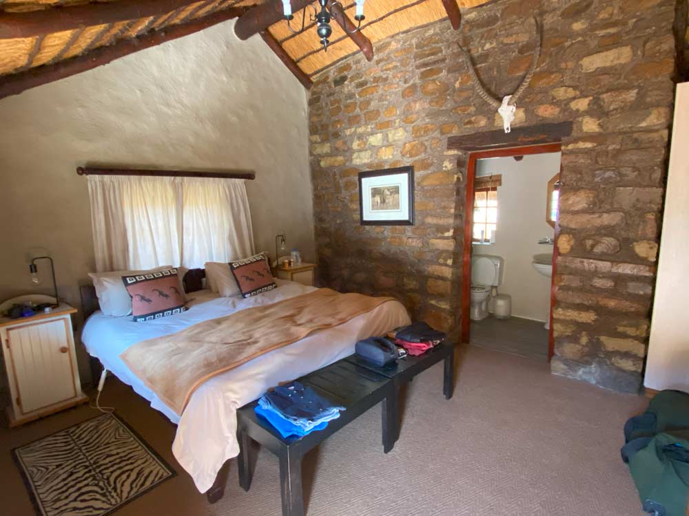 African Hunting camp bedroom